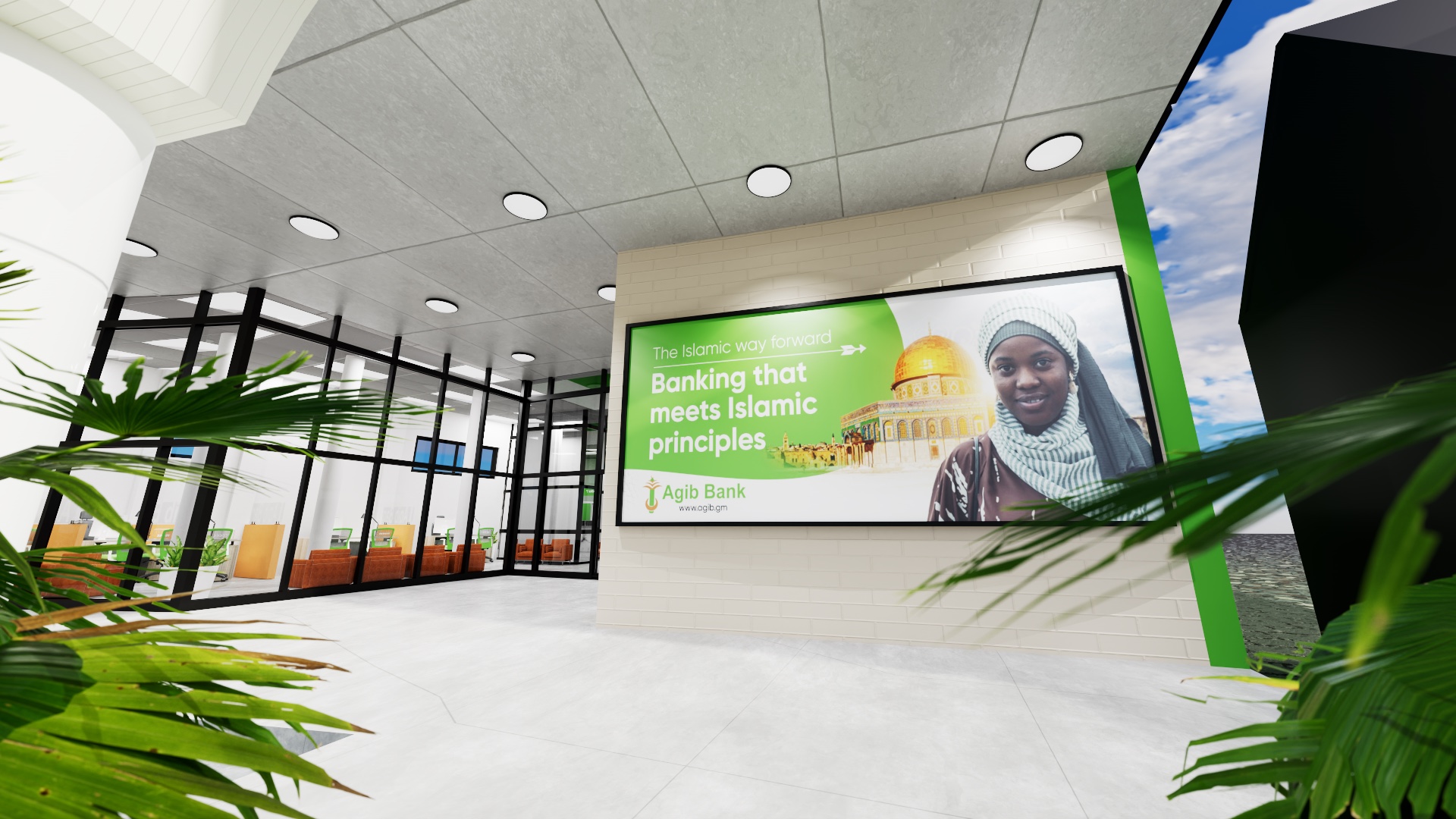 Agib Bank, The Gambia — Branch Visualisation